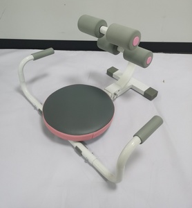Ab Workout Machine Height Adjustable Ab <strong>Rocker</strong> <strong>Trainer</strong> Ergonomic Curved Back Cushioned - Product Image 2