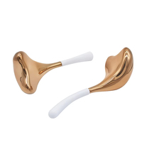 Globes de glace pour le visage en acier inoxydable 304 de qualité alimentaire, 2-en-1, écologiques, en forme de sirène, avec fonction Cryo Stick et Gua Sha, outil de beauté pour le visage