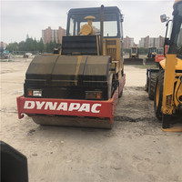 Rouleau compacteur vibrant à double tambour Dynapac CC411 d'origine, moteur DEUTZ, modèle 2018, 80KW, force de compression 15KN, occasion à vendre, en stock