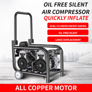 Haute pression <span class=keywords><strong>silencieuse</strong></span> sans huile 220V pompe à Air industrielle vraie pierre peinture pulvérisation bricolage peinture en aérosol petit Air haute pression - Product Image 4