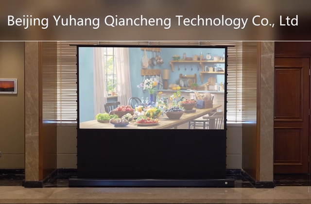 120 Inch Motorized Electric Projector Screen Ust Alr Roll up Pet Crystal Screen Projection Screens with No MOQ