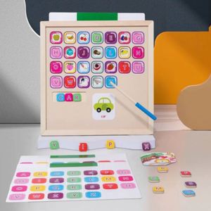Juego Educativo Multifuncional para Aprender Jugando, Letras Magnéticas, Alfabeto, Juego de Mesa ABC - Product Image 3