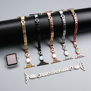 All'ingrosso cinturino in metallo da donna di lusso regolabile cinturino per orologio <span class=keywords><strong>Apple</strong></span> <span class=keywords><strong>Watch</strong></span> cinturino in lega di <span class=keywords><strong>acciaio</strong></span> - Product Image 2