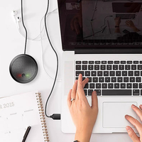Premium Plug-and-Play USB-Tischmikrofon mit Omnidirektionaler Aufnahme für Konferenzanrufe, Laptop, Livestreaming und Videospiele