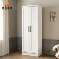Armoire à portes battantes en panneaux de particules de 8 m, anti-taches, montage simple, pour chambre à coucher, salon, chambre d'enfant