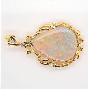 Silver Ladies 925 Delivery Faster Raw <b>Opal</b> Necklacewhite <b>Opal</b> Acrylic <b>Pendant</b> Crystaldendritic <b>Opal</b> <b>Pendant</b> - Product Image 1