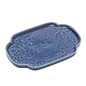 Assiette à fruits en céramique de forme irrégulière, en porcelaine, de luxe, rétro, pour le thé, la pâtisserie, pour les fêtes - Product Image 5