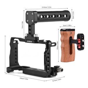 Andoer Cage pour appareil photo + poignée supérieure + poignée latérale Cage de protection pour appareil photo en alliage d'aluminium Cage vidéo pour appareil photo - Product Image 2