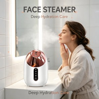 Vaporisateur facial portable à technologie ionique nano, nettoyeur de pores en profondeur, extracteur de saletés, fonctionne sur batterie, réservoir d'eau de 240 ml