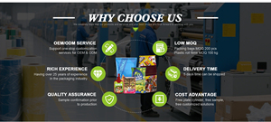 OEM tùy chỉnh cà phê nhựa đứng lên túi với ống đồng in ấn độ ẩm bằng chứng và phòng chống mùi niêm phong tính năng - Product Image 6