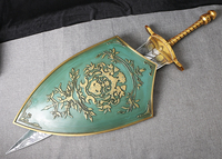 Série Dark Souls: Bouclier de chevalier supérieur 1-1, jeu de grande marée, décoration murale, jeu de bouclier classique
