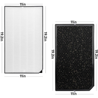 Filter Pengganti Alleviair ULTRA HEPA Struktur Karbon 3-Tahap Efisiensi 99,99% untuk Pembersih Udara AD5000/AD5500