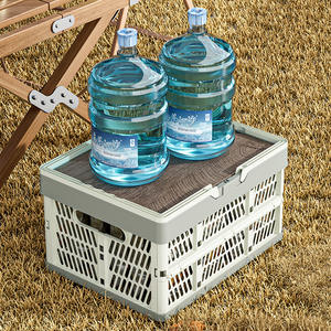 Cestas de Almacenamiento Plegables de Plástico al por Mayor, Caja de Almacenamiento para Picnic, Cesta de Plástico Plegable para Exteriores con Asa para Organizar - Product Image 6