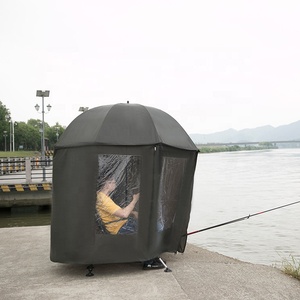 Logo Personnalisation Extérieure Plage Lac Soleil <span class=keywords><strong>Tente</strong></span> <span class=keywords><strong>Carpe</strong></span> De Pêche <span class=keywords><strong>Parapluie</strong></span> avec Transparent PVC Windows - Product Image 3