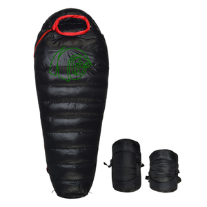 Sac de couchage mummy en nylon épissable, duvet de canard et d'oie, imperméable, coupe-vent, ultraléger et compressible pour le camping et la randonnée en extérieur - Product Image 2