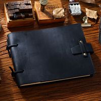 Carnet de notes personnalisé en cuir véritable de vachette fait main de style vintage de haute qualité pour cadeau