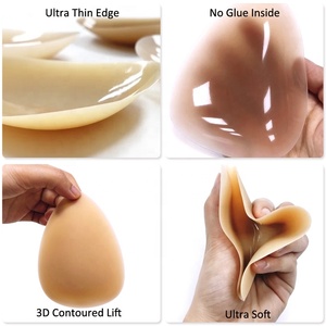 Pasticcini di sollevamento del seno riutilizzabili triangolo Non adesivo in Silicone <span class=keywords><strong>Nipple</strong></span> nastro reggiseno copertura del capezzolo - Product Image 3