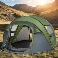 Tente de camping de luxe pliable à ouverture rapide en une seconde, grande tente multi-personnes à armature en acier pour toutes les saisons, modèle Wind Valley