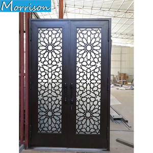 Newest design top quality glass door philippines prices wrought iron and glass door - Product Image 2