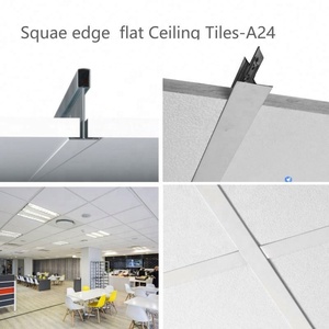Seamless Acoustic <strong>Ceiling</strong> Glasswool Rock Wool <strong>Ceiling</strong> <strong>Tiles</strong> for Residential - Product Image 5