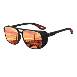 แว่นกันแดดโพลาไรซ์แบบเต็มกรอบสำหรับผู้ใหญ่ ดีไซน์แบบสองคานข้างโปร่ง กันฝุ่น สำหรับใช้งานกลางแจ้ง ขี่จักรยาน ขับรถ เหมาะสำหรับทุกเพศ - Product Image 2