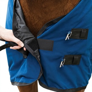 Custom <b>Equestrian</b> Waterproof Lightweight Fill Blanket Winter Combo Turnout Horse Rug Cotton-Filled Fabric Supplies - Product Image 2