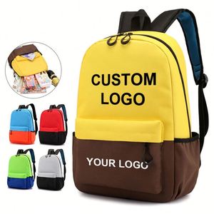 Factory Custom Children <b>School</b> Bags Teenagers <b>Backpacks</b> Primary <b>School</b> Bag With Logo for Boys Girls Kids Canvas Low Price - Product Image 1