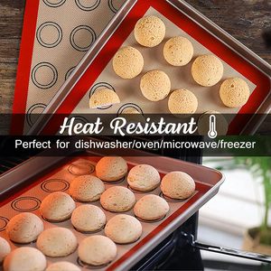 Tapis de cuisson en silicone antiadhésif sans BPA de qualité alimentaire pour pâtisserie, macarons et pâtes, idéal pour la cuisson au four à la maison - Product Image 6