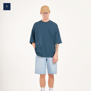 Directo DE FÁBRICA DE Tailandia de alta calidad Unisex cuello redondo/cuello en V camisetas 100% algodón precio bajo hombro caído en blanco de gran tamaño 220 hombres - Product Image 5