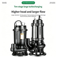 Pompe submersible anti-colmatage WQ à bride, moteur tout cuivre, pour drainage des eaux usées agricoles, municipales et de sous-sol