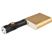 Mini torche LED tactique zoomable de haute qualité Lampe de poche LED rechargeable par USB