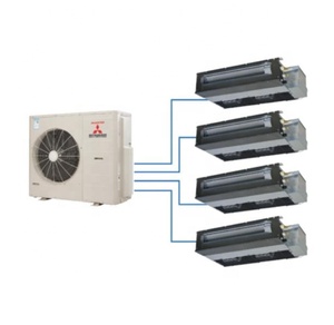 เครื่องปรับอากาศส่วนกลางแบบเคลื่อนที่ได้45000W ระบบทำความเย็นอินเวอร์เตอร์ VRV VRF สำหรับอุตสาหกรรมหนักมิตซูบิชิ90ton - Product Image 3
