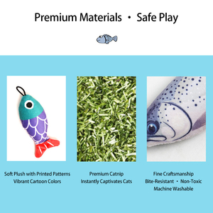 Schone Tanden Eco-vriendelijke Moderne Realistische Knisperende Automatische Katten Speelgoedset Interactief Met Kattenkruid - Product Image 3