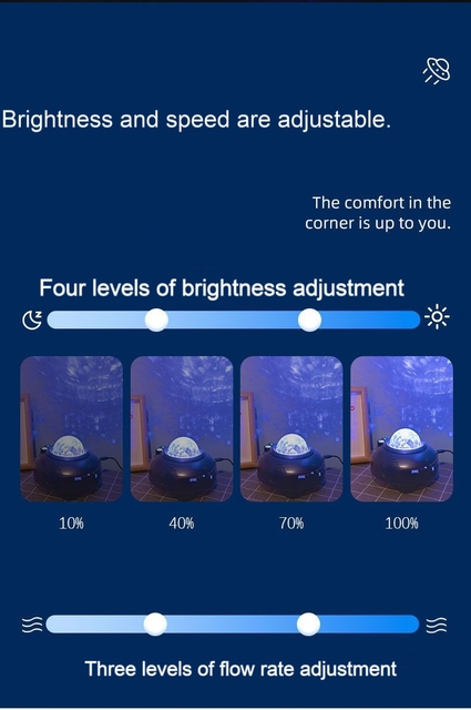 Aurora RGB Smart Speaker LED Night Light Touch Star Projector Music Lamp For Kids Bedroom Atmosphere Lighting