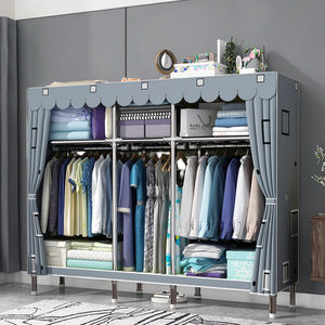 خزانة ملابس قماشية محمولة عالية الجودة، متينة ومقاومة للماء للأطفال، مناسبة للمنزل أو كأثاث فندقي - Product Image 1