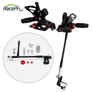 RACEPRO Motorcycle CNC Aluminum Footrest Rear Sets Adjustable Rearset Foot Pegs FOR CB 650F 2016-2018