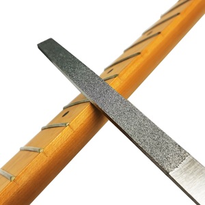 Lime à frettes de guitare en carbure de silicium, outil de <span class=keywords><strong>luthier</strong></span> avec manche en fer-plastique pour le remplacement des frettes de guitare - Product Image 4