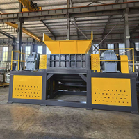 Broyeur à double rotor automatique robuste de 6000 kg pour déchets de bois, palettes, pneus, blocs et métaux, 220 380 415 600V, broyeur à double arbre