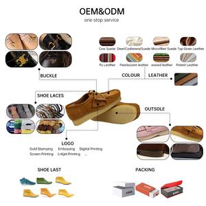 Heren Dames Schapenvacht Kangoeroe Vierkante Teen Ademende Schoenen Zachte Zolen Casual Leer Britse Retro Stijl Antislip Dikke Schoenen - Product Image 6