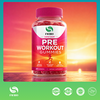 Gummies pré-entraînement OEM ODM, 60 unités, booster d'énergie, soutien à l'entraînement, complément alimentaire, marque privée