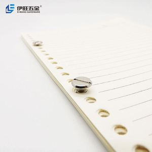 YIWANG Metal Silver Plated Stud Chicago Screws for Scrapbook Album - Product Image 5