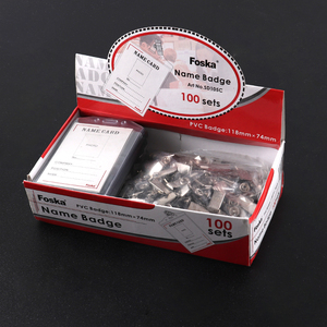 <span class=keywords><strong>Porta</strong></span> <span class=keywords><strong>Badge</strong></span> Orizzontale in PVC Trasparente Impermeabile Foska <span class=keywords><strong>con</strong></span> <span class=keywords><strong>Clip</strong></span> per Carte d'Identità - Product Image 6