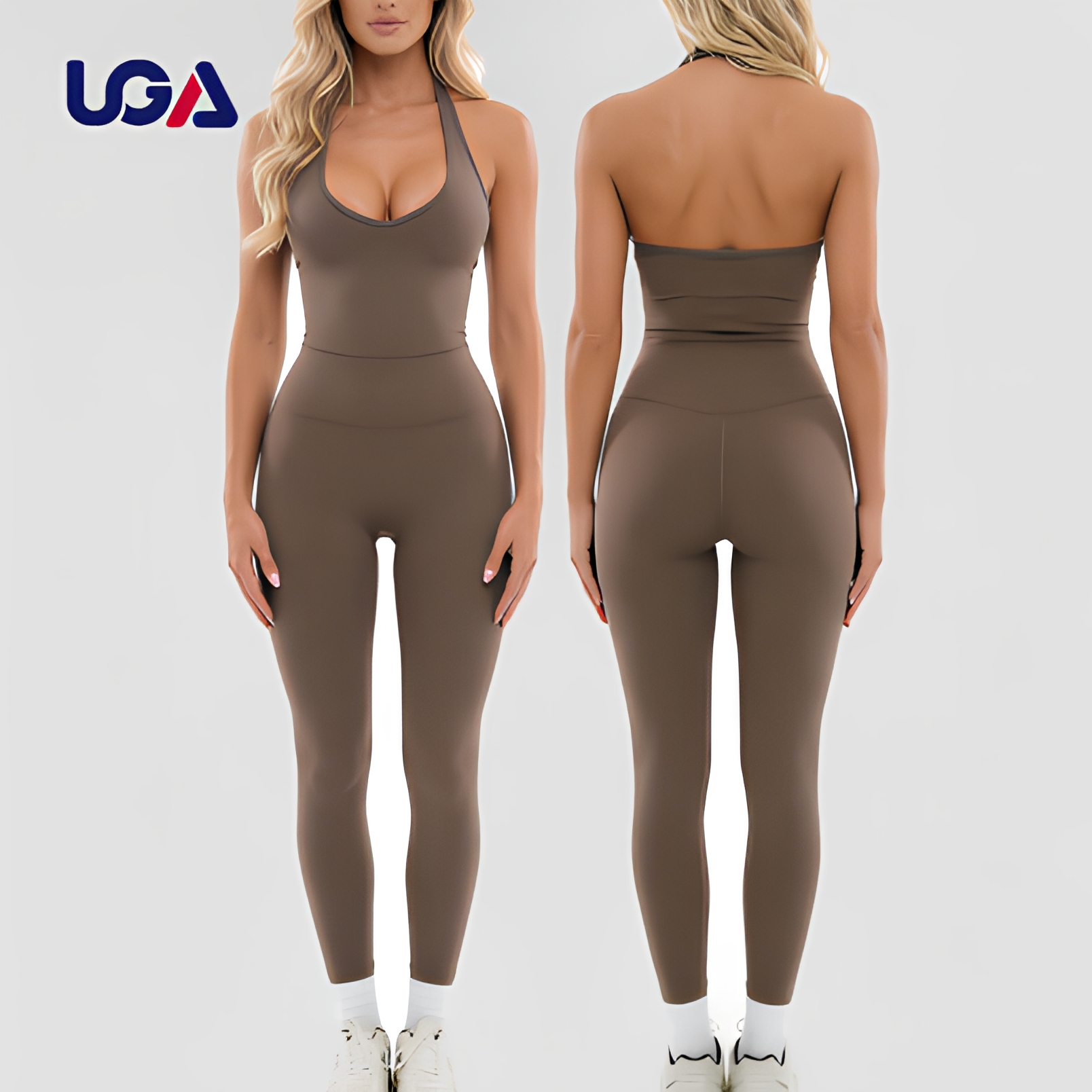 Skin-friendly Butt Lift Active Wear Fitness Workout Tank Top Sports Gym Suit High Waist Leggings Yoga Set for Women