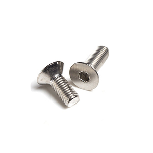 <b>Flat</b> Head <b>Screw</b> 304 Stainless Steel Metric 10 mm Cap Diameter Standard Thread Class 8.8 Plain Finish - Product Image 6