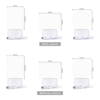 Lampe de table en acrylique avec alimentation USB, veilleuse créative LED, cadeau de décoration pour enfants et amis, fonctionnant sur batterie