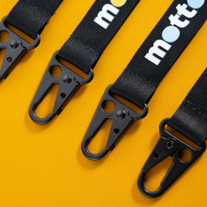 High Quality Eagle Hook <b>Lanyard</b> Short <b>Lanyard</b> With Black Metal Buckle Wrist <b>Lanyards</b> With Logo Custom - Product Image 3