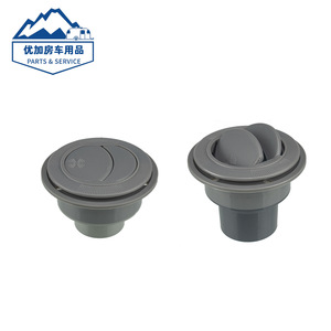 Ventilación Redonda Gris para Autobús/RV con Tornillos Fijos 100x76x47, Accesorio Flexible para Interior de Coche - Product Image 4