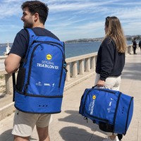 Sac à dos de transition pour triathlon SETUBAL avec compartiment séparé pour chaussures, sac de grande capacité à double zone pour le jour de la course