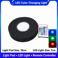 Lampe à chicha laser RGB, coussin antidérapant en EVA, bâton de télécommande LED rechargeable par USB à changement de couleur, chicha domestique