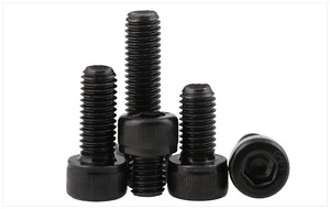 DIN912 High-Strength Grade 12.9 M2-M6 Size Steel Hexagon Socket Head Cap <strong>Screw</strong> Black Oxide Plating Metric Systemz Knurled <strong>Screws</strong>